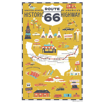 Route 66 Region Kitchen Towel