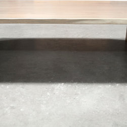 The Bleached Walnut Slab Waterfall Coffee Table - Coffee Tables