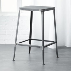 flint steel 24" counter stool | CB2 - Bar Stools And Counter Stools