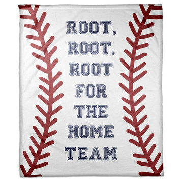 Root for the Home Team 50x60 Coral Fleece Blanket