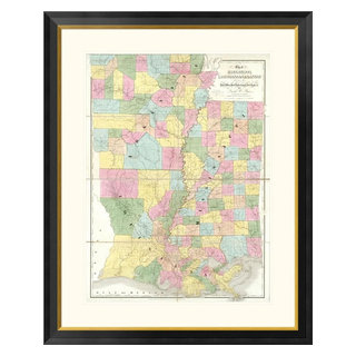 Map of Mississippi, Louisiana & Arkansas. / Burr, David H., 1803-1875 / 1839