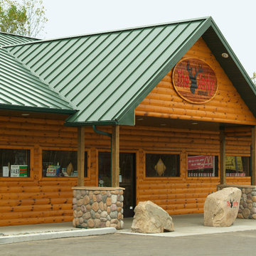 The Jerky Outlet with quarter log smooth siding