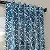 Abstract Teal Blackout Curtain, Pair, 50W x 96L