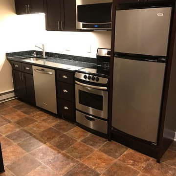 Shaker Espresso Basement Kitchen