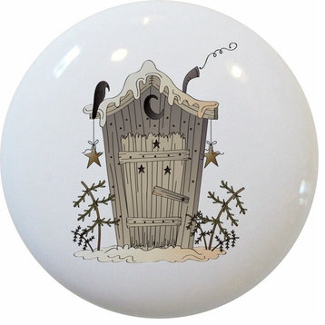 Outhouse Ceramic Cabinet Drawer Knob