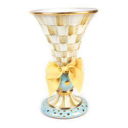 Parchment Check Large Vase | MacKenzie-Childs - Vases