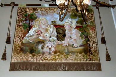 Mural Canvas inlays & Hand-Painted Tapestries