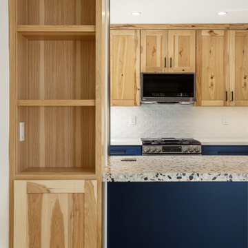 Modern eclectic Blue & Hickory kitchen in Burbank