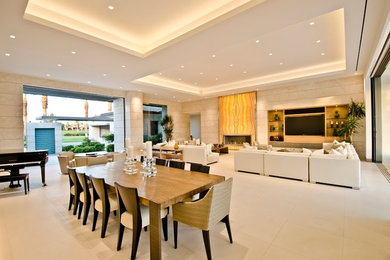 Example of a trendy dining room design in Other