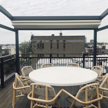 PERGOLA ELEGANT - ARC MODEL RETRACTABLE AWNING