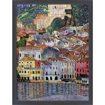 La Pastiche Malcesine on Lake Garda,1913 with Gallery Black, 34" x 44"