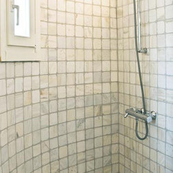 Master Bathrooms in antique limestone - Showerheads And Body Sprays