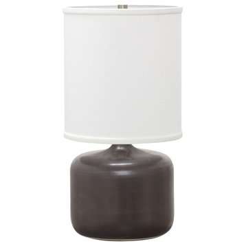 House of Troy Scatchard 19.5 Inch Table Lamp in Black Matte