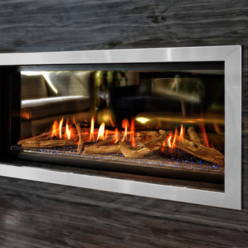Modern Marble Fireplace