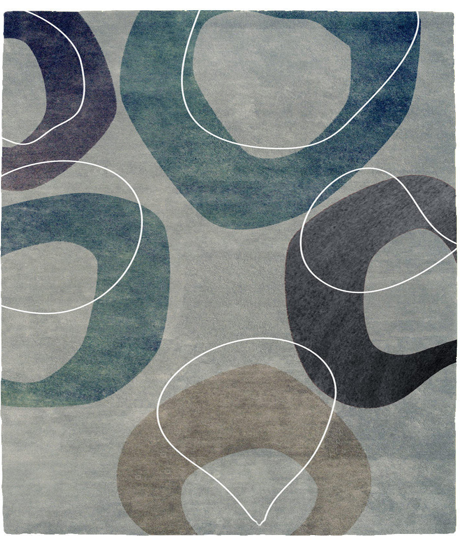 Metaphor C Wool Signature Rug, 6' Round - Contemporary - Area Rugs - by ...