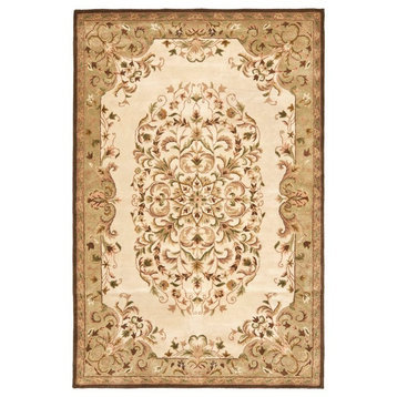Heritage Brown/Green Area Rug HG640A - 2' x 3'