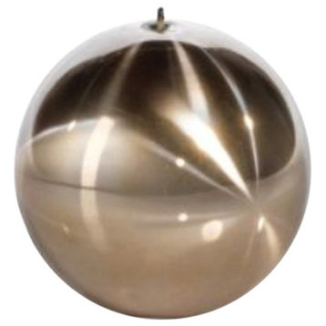 3.5" Tall Candle, Ball Shaped, Titanium Gold (Set of 6)