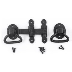 The Renovators Supply Inc. Black Wrought Iron Cabin Hook Eye Bolt