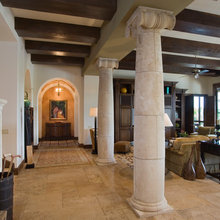 Wall-less LivingRoom & Hallway