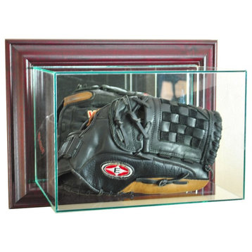 Wall Mounted Glove Display Case, Cherry
