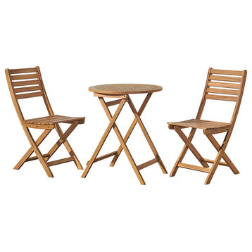 Cabot Folding Table and Chair Set Round Table and 2 Chairs