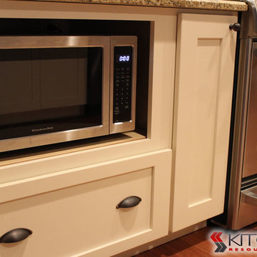 Microwave in Base Cabinet