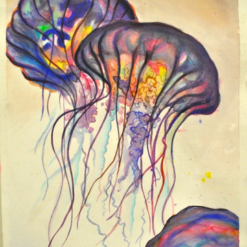 Jelly, Watercolor- Children's Room Mural