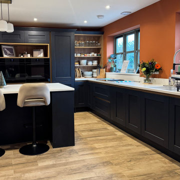 A Shaker-Style Kitchen With A Handleless Design
