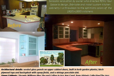 Example of a kitchen design in Tampa