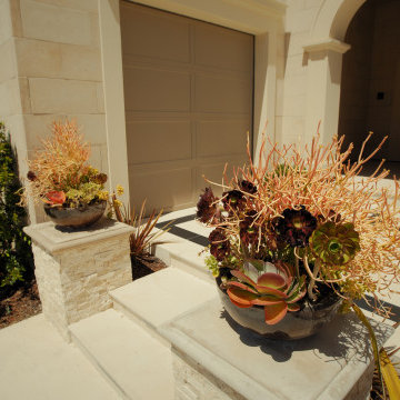 Pots on Pilaster Caps