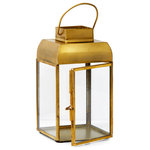 Serene Spaces Living - Serene Spaces Living Square Lantern, Sold Individually, Available in 4 Option, S - Our lantern features a square metal frame with clear glass panels and come in both gold and antique bronze finishes. Consider this lantern as an alternative centerpiece for your tables. This square lanterns will add an air of timeless beauty to weddings and special occasions. It is sold individually and measures 5.75" Tall and 3" Diameter. Serene Spaces Living specializes in creating good quality accents that look great anywhere!