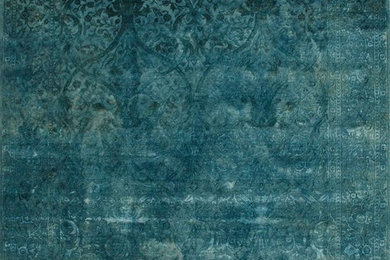Drass-Hand Knotted Wool & Silk Rug 10X14 Ft