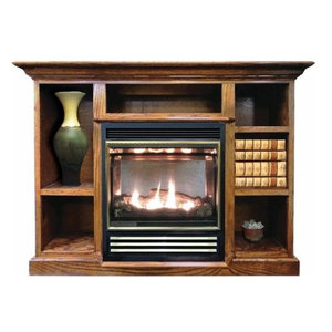Buck Stove 36 Vent Free Zero Clearance Gas Fireplace With Oak Logs Ng Transitional Indoor Fireplaces By Shop Chimney