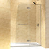 Aqua Ultra Frameless Hinged Shower Door & SlimLine Single Threshold Shower Base