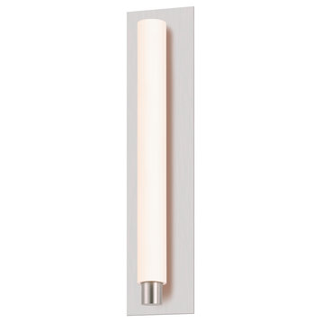 Tubo Slim LED 18" Panel Wall Sconce, Satin Nickel, Flat Trim