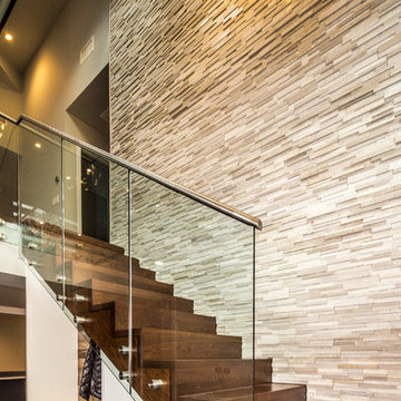 Contemporary Tempered Glass Railings