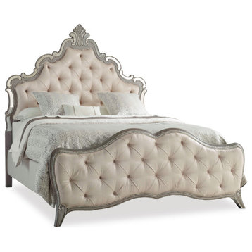 Sanctuary Upholstered King Panel Bed