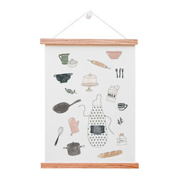 In the Kitchen Print - Drawings And Illustrations