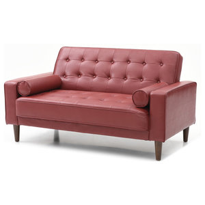 Stephens Faux Leather Convertible Futon Chair Contemporary Futons By Abbyson Living Houzz