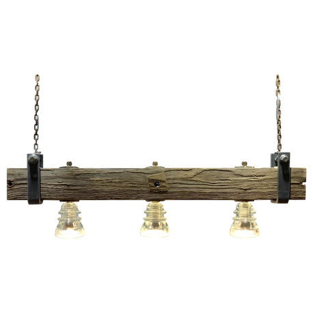 Telegraph Crossarm Insulator Light Chandelier 3