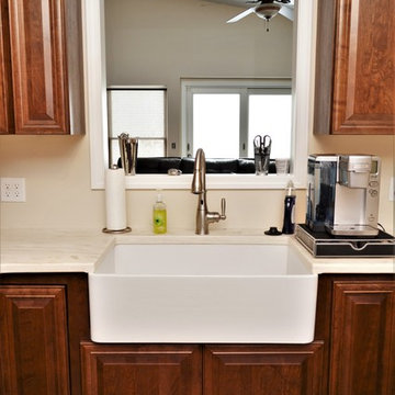 Portage, IN. Kountry Wood Products. Lava Cherry Kitchen
