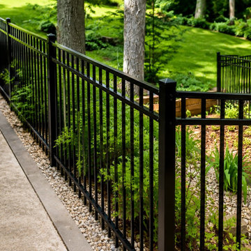 Black Ornamental Fence & Gate Installation
