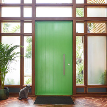 Green painted porto door - RAL-painted finish ref: 6018