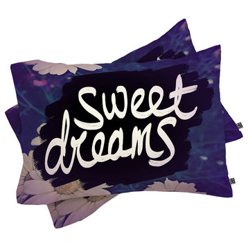Deny Designs Leah Flores Sweet Dreams 1 Pillow Shams, Queen