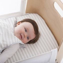 Bednest Fitted Sheet : Harlequin Stripes - Baby Bedding