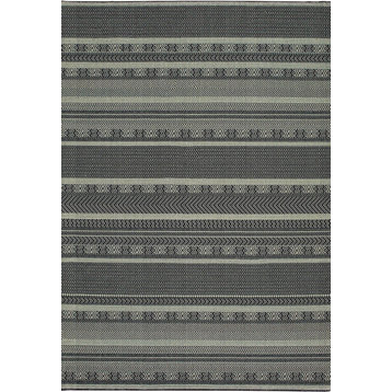 Oriental Weavers Luna 1802K 3'10"x5'5" Black/Ivory Rug