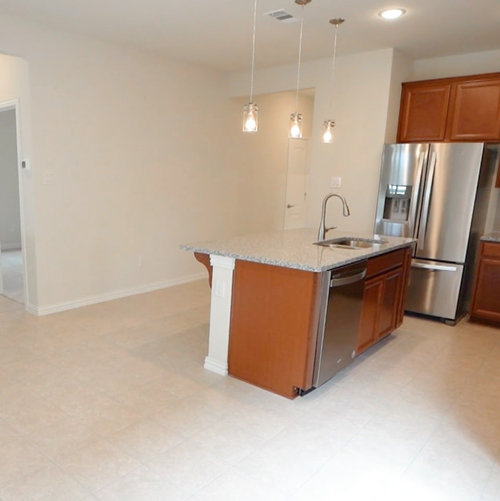 Large blank kitchen wall