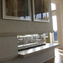 Material change at FP top edge (no mantel)