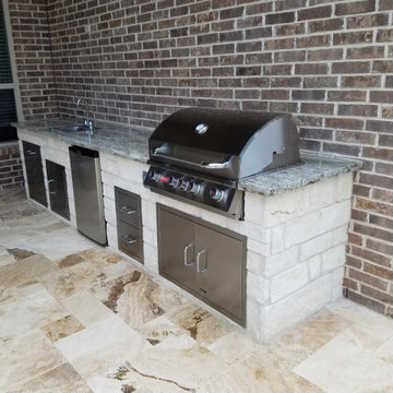 Recreation + Leisure: Custom Pool and Outdoor Kitchen with Patio Cover