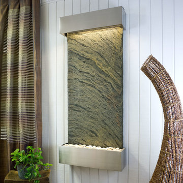 Bluworld Classic Quarry Nojoqui Falls Jeera Slate w/ Stainless Steel Trim Kit